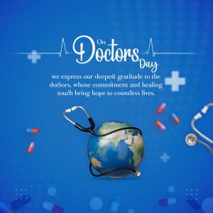 National Doctors’ Day Facebook Poster