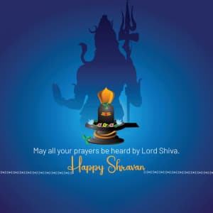Happy Shravan marketing flyer