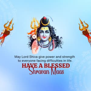 Happy Shravan Facebook Poster