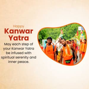 Kanwar Yatra whatsapp status poster