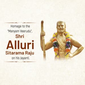 Alluri Sitarama Raju Jayanti Facebook Poster