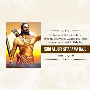 Alluri Sitarama Raju Jayanti event advertisement
