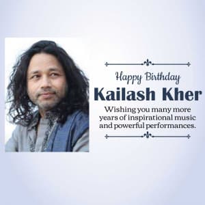 Kailash Kher Birthday creative image