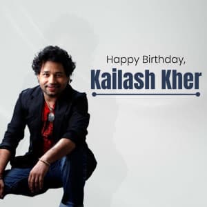 Kailash Kher Birthday event advertisement
