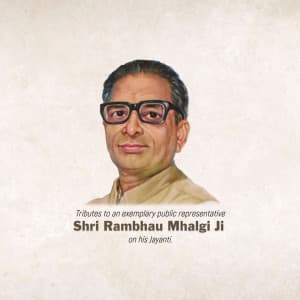 Rambhau Mhalgi Jayanti marketing poster