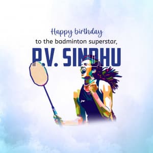 P. V. Sindhu Birthday image