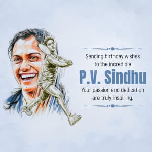 P. V. Sindhu Birthday poster