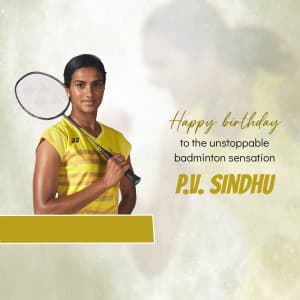 P. V. Sindhu Birthday post