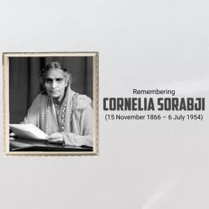Cornelia Sorabji Punyatithi creative image
