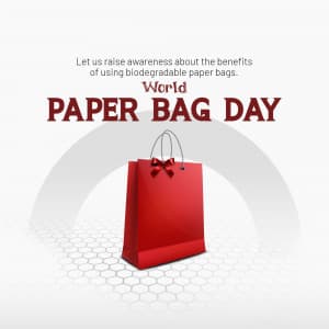 World Paper Bag Day marketing flyer