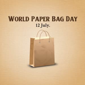 World Paper Bag Day Facebook Poster