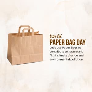 World Paper Bag Day poster Maker