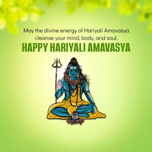 Hariyali amavasya Facebook Poster