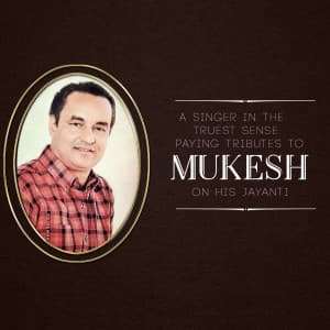 Shri Mukesh Chand Mathur Jayanti Instagram Post