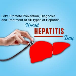 World Hepatitis Day whatsapp status poster