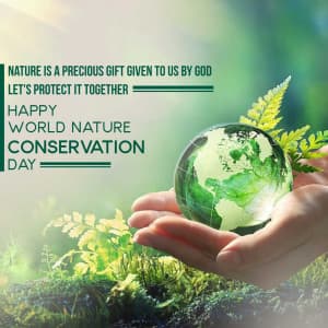 Nature Conservation Day Facebook Poster