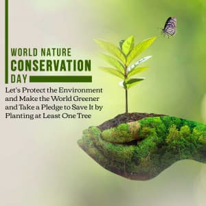 Nature Conservation Day poster Maker