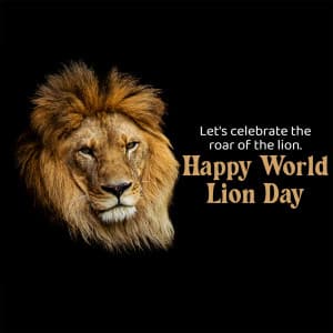 World Lion Day event poster