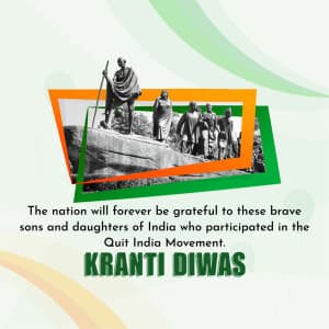 Kranti Diwas Facebook Poster