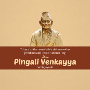 Pingali Venkayya Jayanti creative image