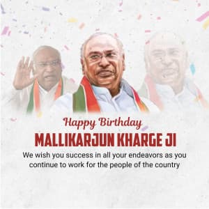 Mallikarjun Kharge Birthday image