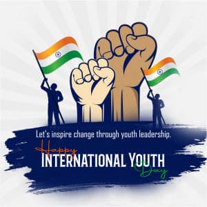 International Youth Day Facebook Poster