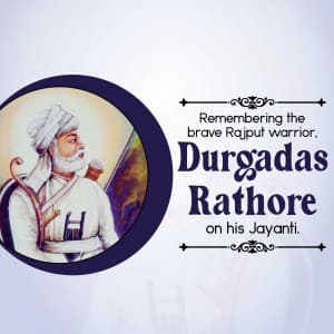 Durgadas Rathore Jayanti creative image