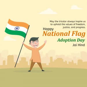 National Flag Adoption Day banner