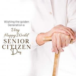 World Senior Citizen’s Day Instagram Post