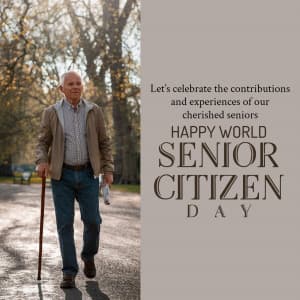 World Senior Citizen’s Day poster Maker