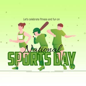 National Sports Day flyer