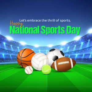 National Sports Day banner