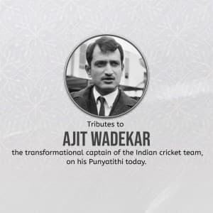 Ajit Laxman Wadekar Ji Punyatithi Facebook Poster