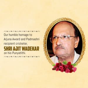 Ajit Laxman Wadekar Ji Punyatithi Instagram Post