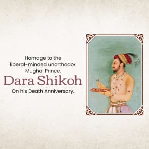 Dara Shikoh Punyatithi flyer