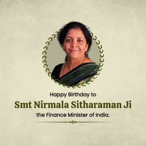 Nirmala Sitharaman Birthday Instagram Post