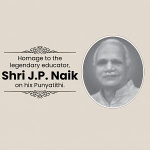 Shri Jayant Pandurang Naik Punyatithi poster