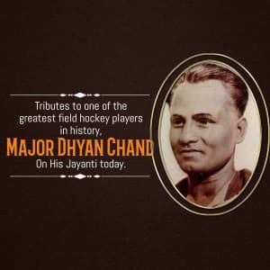 Major Dhyan Chand Jayanti banner