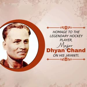 Major Dhyan Chand Jayanti poster