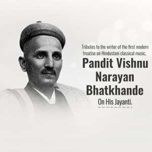 Pandit Vishnu Narayan Bhatkhande Ji Jayanti Instagram Post