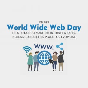 World Wide Web Day marketing poster