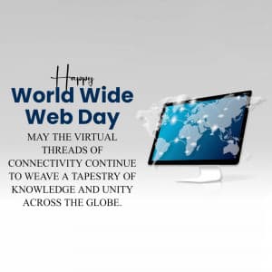 World Wide Web Day poster Maker