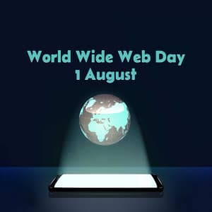 World Wide Web Day event advertisement