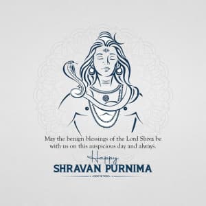 Shravan Purnima creative image