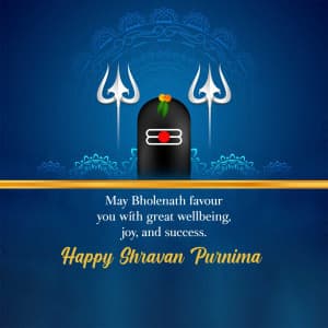 Shravan Purnima Facebook Poster