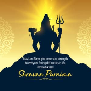 Shravan Purnima event advertisement