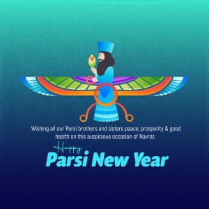 Parsi New Year creative image