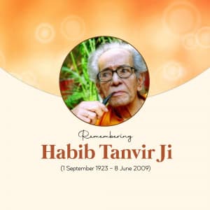 Habib Tanvir Ji Jayanti event poster