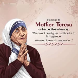 Mother Teresa Punyatithi poster