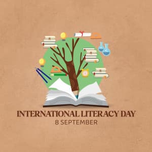 International Literacy Day event poster